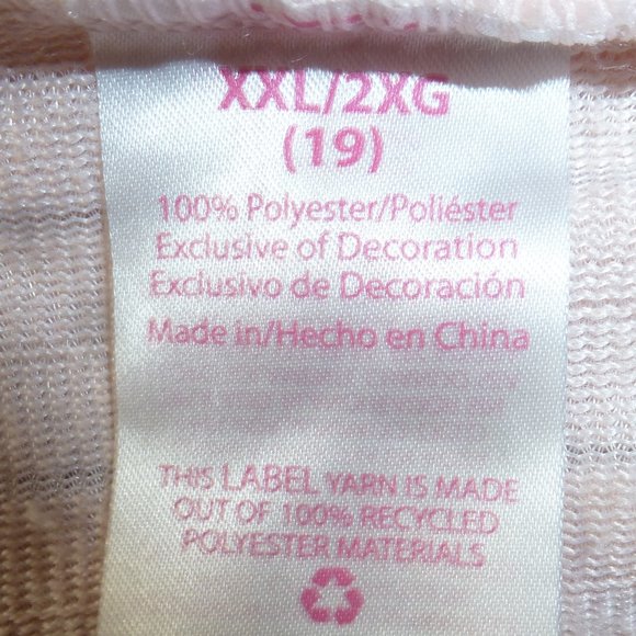 NWOT Womens peach crew neck pullover ribbed fleece size 2XL(19) - Picture 7 of 9